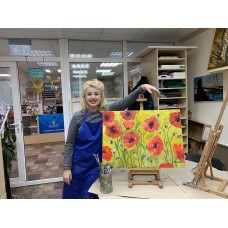 Oil painting "Poppies"